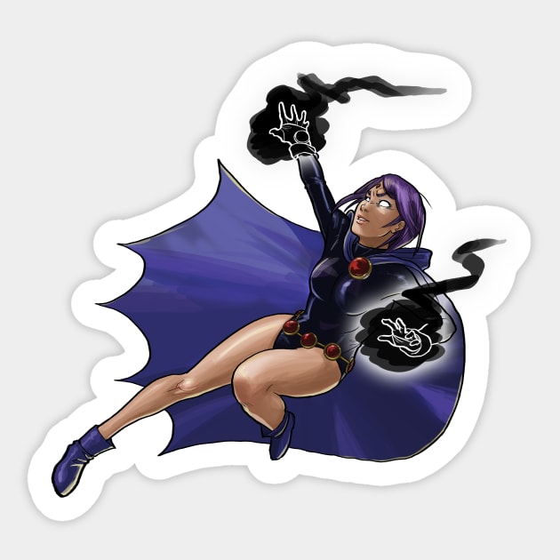 Raven - Azarath Metrion Zinthos Sticker by CandaceAprilLee